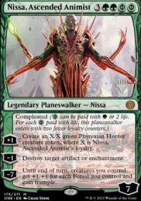 Nissa, animiste ascendue - Planeswalker symbol stamped promos