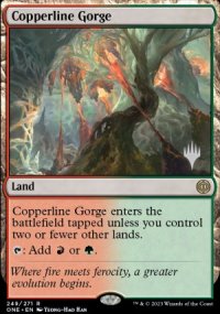 Gorge de Lignecuivre - Planeswalker symbol stamped promos