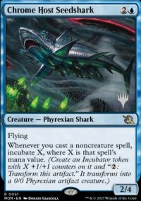 Requin  cosses de la milice de chrome - Planeswalker symbol stamped promos