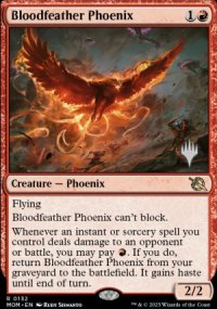 Phnix aux plumes sanguinolentes - Planeswalker symbol stamped promos