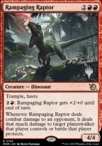 Raptor dchan - Planeswalker symbol stamped promos