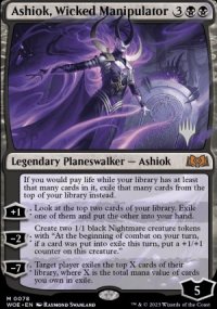 Ashiok, manipulateur malfique - Planeswalker symbol stamped promos