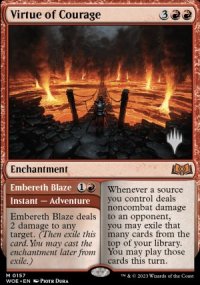 Vertu de courage<br>Brasier de Braisereth - Planeswalker symbol stamped promos