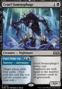 Somnophage cruel<br>Impossible de se rveiller - Planeswalker symbol stamped promos