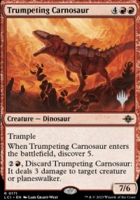 Carnosaure barrissant - Planeswalker symbol stamped promos