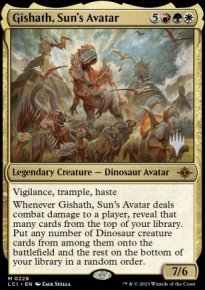 Gishath, avatar du Soleil - Planeswalker symbol stamped promos