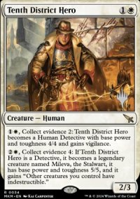 Tenth District Hero - Planeswalker symbol stamped promos