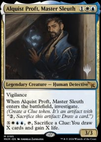 Alquist Proft, matre dtective - Planeswalker symbol stamped promos