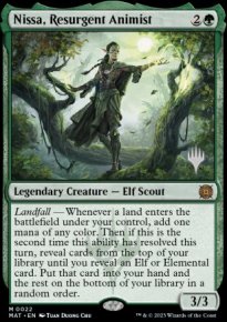 Nissa, animiste rsurgente - Planeswalker symbol stamped promos