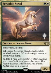 Destrier sraphique - Planeswalker symbol stamped promos