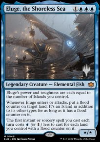 Eluge, la Mer sans rivages - Planeswalker symbol stamped promos