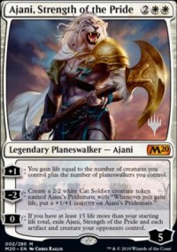 Ajani, force de la bande - Planeswalker symbol stamped promos