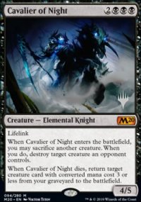 Cavalier de la nuit - Planeswalker symbol stamped promos