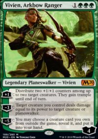 Vivien, ranger au bestiarc - Planeswalker symbol stamped promos