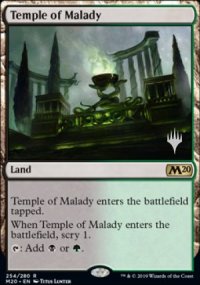 Temple de la maladie - Planeswalker symbol stamped promos