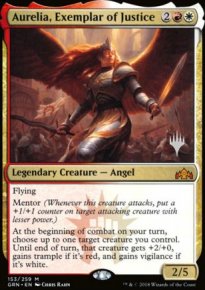 Aurlia, archtype de justice - Planeswalker symbol stamped promos