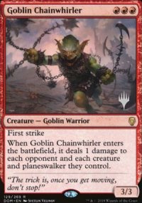 Tournoyeur de chanes gobelin - Planeswalker symbol stamped promos