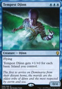 Djinn des temptes - Planeswalker symbol stamped promos