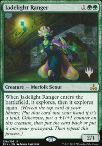 Ranger jadefeu - Planeswalker symbol stamped promos