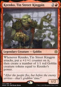 Krenko, baron de la rue d'tain - Planeswalker symbol stamped promos