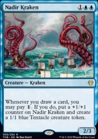 Kraken du nadir - Planeswalker symbol stamped promos