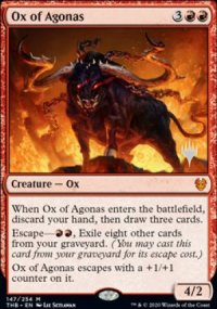 Buffle de l'Agonas - Planeswalker symbol stamped promos