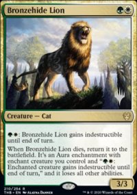 Lion bronzepeau - Planeswalker symbol stamped promos