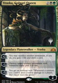 Vraska, reine des Golgari - Planeswalker symbol stamped promos