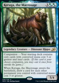 Keruga, le Macrosophe - Planeswalker symbol stamped promos