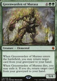 Gardien vert de Murasa - Planeswalker symbol stamped promos