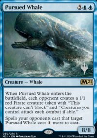 Baleine pourchasse - Planeswalker symbol stamped promos