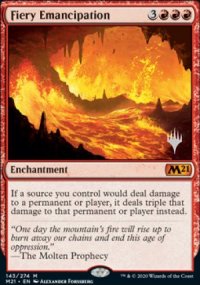 mancipation ardente - Planeswalker symbol stamped promos