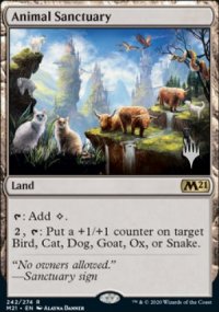 Sanctuaire animalier - Planeswalker symbol stamped promos