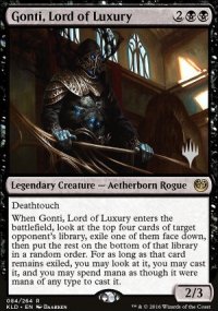 Gonti, seigneur de l'opulence - Planeswalker symbol stamped promos