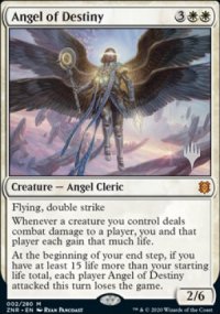 Ange de la Destine - Planeswalker symbol stamped promos