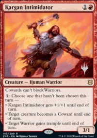 Intimidateur kargan - Planeswalker symbol stamped promos