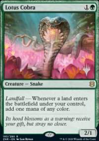 Cobra de lotus - Planeswalker symbol stamped promos