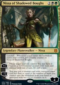 Nissa des branches entnbres - Planeswalker symbol stamped promos