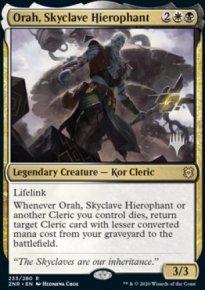 Orah, hirophante du fort cleste - Planeswalker symbol stamped promos