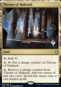 Trne des Makindi - Planeswalker symbol stamped promos