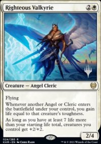 Valkyrie juste - Planeswalker symbol stamped promos