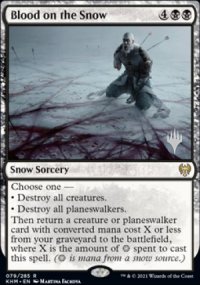 Du sang sur la neige - Planeswalker symbol stamped promos