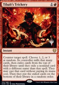 Tromperie selon Tibalt - Planeswalker symbol stamped promos