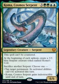 Koma, le Serpent du Cosmos - Planeswalker symbol stamped promos