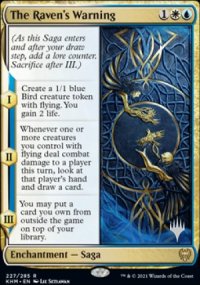 L'avertissement du corbeau - Planeswalker symbol stamped promos