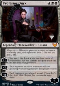 Professeur Onyx - Planeswalker symbol stamped promos