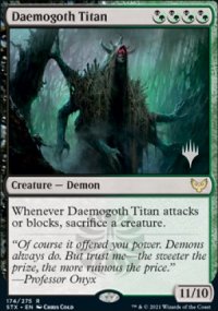 Titan dmogoth - Planeswalker symbol stamped promos