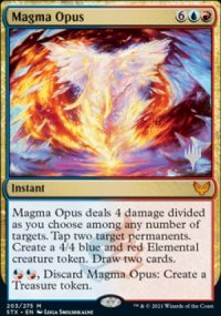 Magma opus - Planeswalker symbol stamped promos