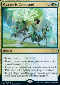 Commandement de Quandrix - Planeswalker symbol stamped promos