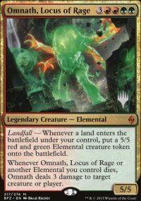 Omnath, Locus de rage - Planeswalker symbol stamped promos